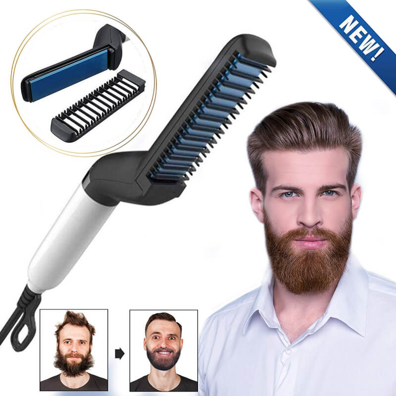 Men's Hair and Beard Straightener Modelling Comb