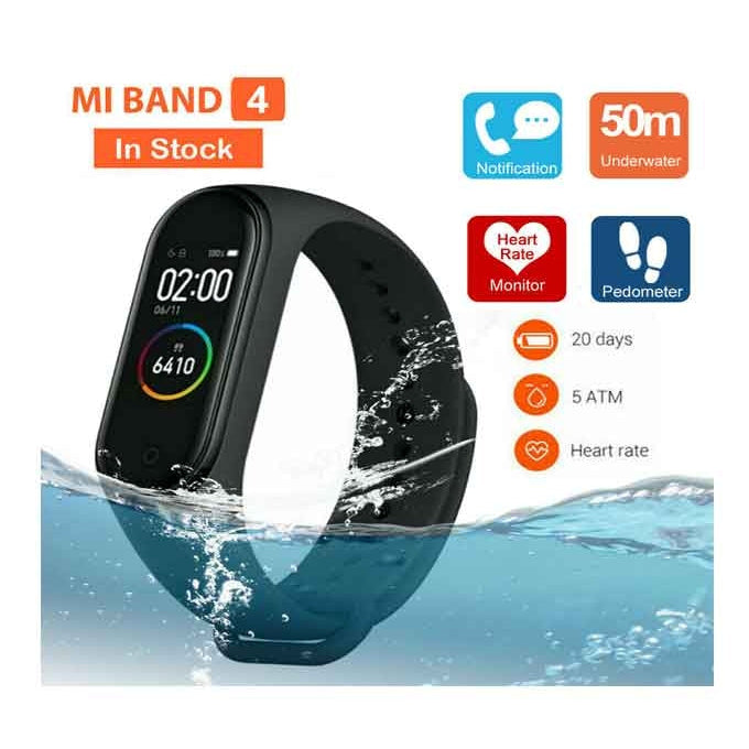Mi Band 4 Fitness, Smart Tracker - Black Color