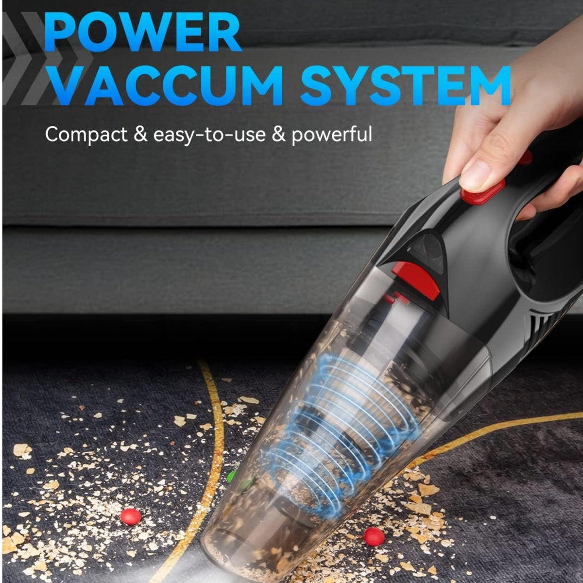 Wireless Car Vacuum Cleaner 4 in 1 | Powerful Suction.